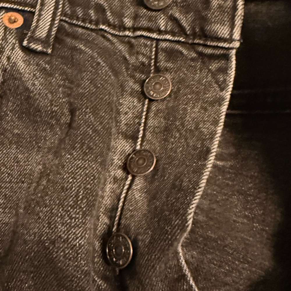 American Eagle AE77 Black straight crop Fit Jeans - Picture 5 of 6